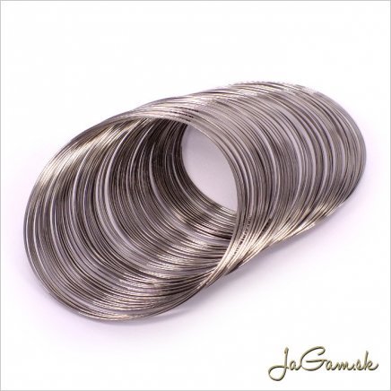 Pamäťový drôt 45mm, platina 5 ot. (1524)